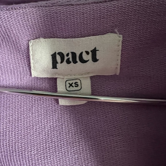 Pact snug fit organic cotton zip hoodie XS. Wild orchid - Picture 5 of 7